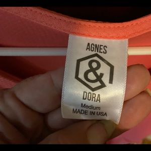 Agnes and Dora size Medium coral tank dress